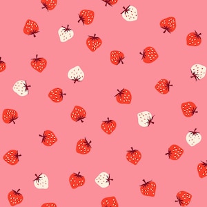 PRESALE Strawberry Sorbet Strawberry Toss Yardage by Kimberly Kight for Ruby Star Society | RS3085 16