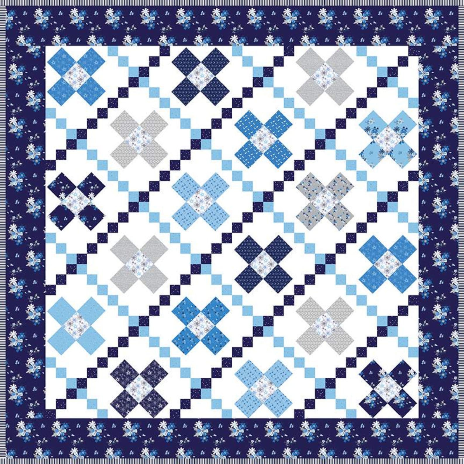 Criss Cross Quilt Pattern by Primrose Cottage Fat Quarter Etsy