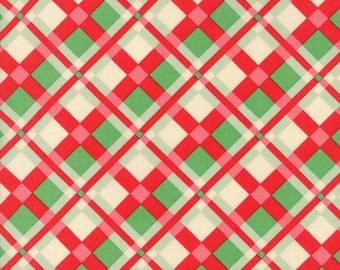 Swell (31122 11) Red Green Plaid by Urban Chiks