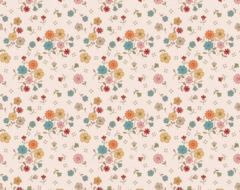 Autumn Latte Floral Yardage by Lori Holt for Riley Blake Designs | C14650 LATTE Cut Options Floral Fabric