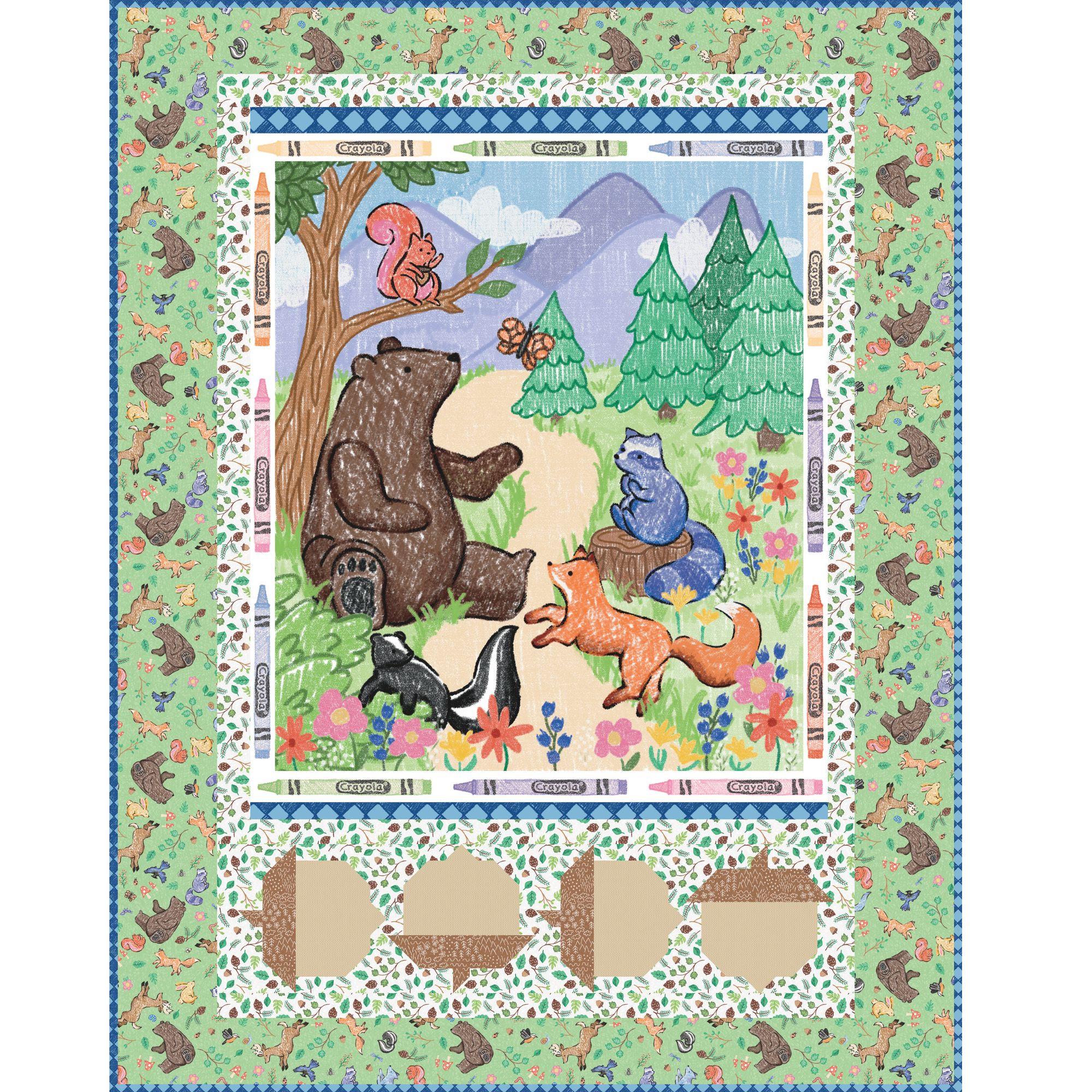 PRESALE Colorful Critters Panel Quilt Kit by Riley Blake Designs | KT ...