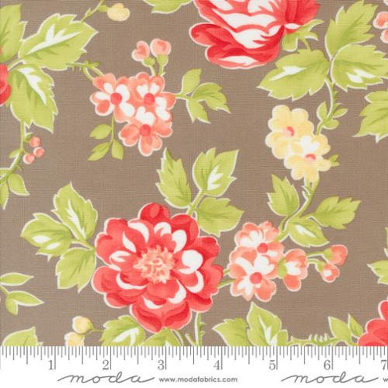 Jelly and Jam Twine Summer Bloomers Yardage de Fig Tree para Moda Fabrics / 20490 20 / Opciones de corte disponibles Algodón acolchado imagen 1