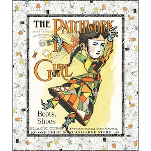 Patchwork Girl Panel Custom Quilt Kit With Scary Scraps by J. Wecker Frisch | Quilt Size 46 1/2" x 55 1/2" | FREE PATTERN