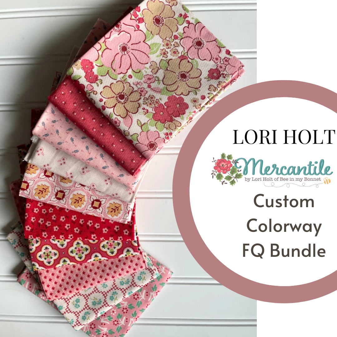 Mercantile Pink Colorway Fat Quarter Bundle by Lori Holt for Riley ...