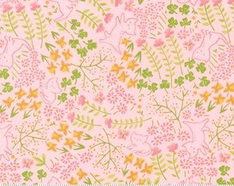 Here Kitty Kitty Pink Garden Yardage by Stacy Iest Hsu for Moda Fabrics |20833 16