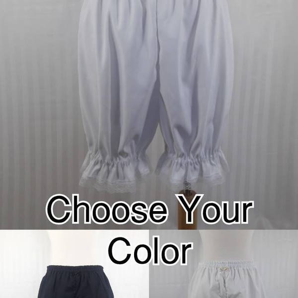 Choose your color above the knee bloomers lolita adult small to plus size