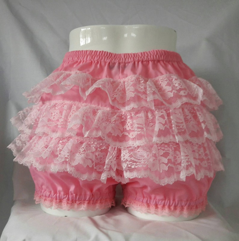 Candy pink micro mini sweet lolita fairy kei bloomers adultsmall to plus size image 2