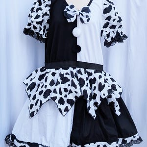 VK Freakshow harlequin cow clown kei clowncore clown Halloween costume dress plus size