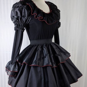 CHOOSE YOUR COLOR vk freakshow halloween costume black clown dress small to plus size image 2