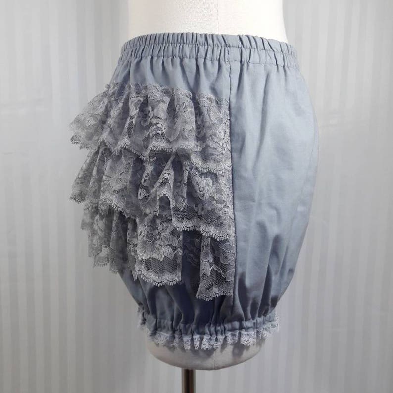 Gray Micro mini bloomers adult women lolita small to plus size image 3