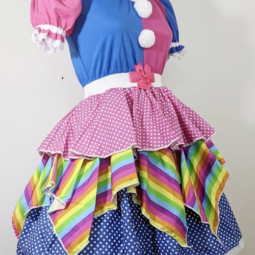 VK Freakshow Babydoll Harlequin Clown Kei Clowncore Rainbow - Etsy