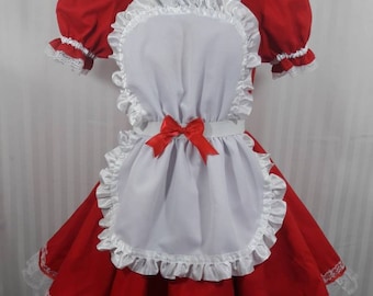 Lolita babydoll maid lolita cosplay dress adult small to plus size choose color