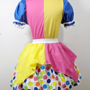 VK Freakshow Harlequin Clown Kei Clowncore Polka Dot Clown Halloween ...