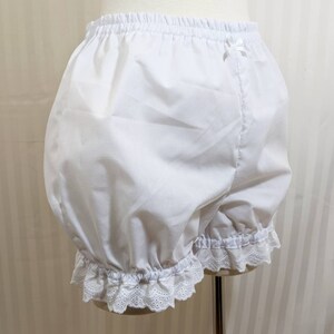 Mini lolita steampunk bloomers with eyelet lace trim shorts adult woman size small to plus size image 5
