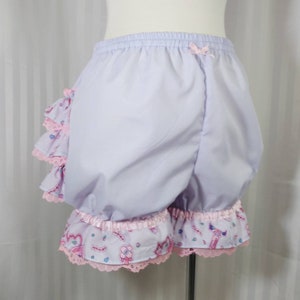 Menhera fancy ruffle short mini bloomers Yami kawaii fairy decora pop kei, adult women, small to plus size image 1