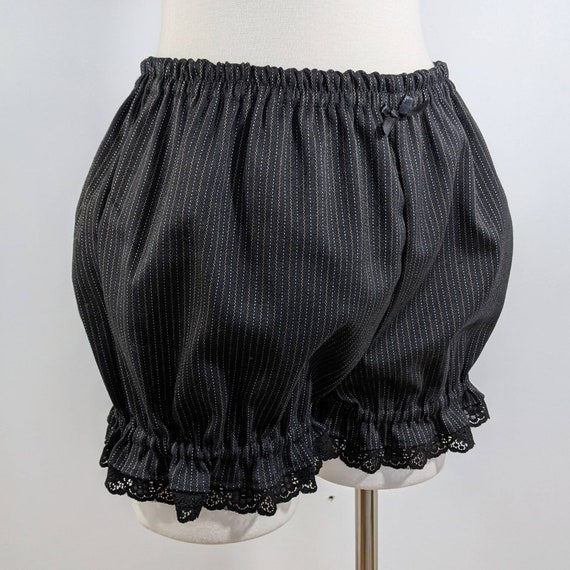 Pinstripe Micro Mini Bloomers Steampunk Cosplay Adultsmall to Plus