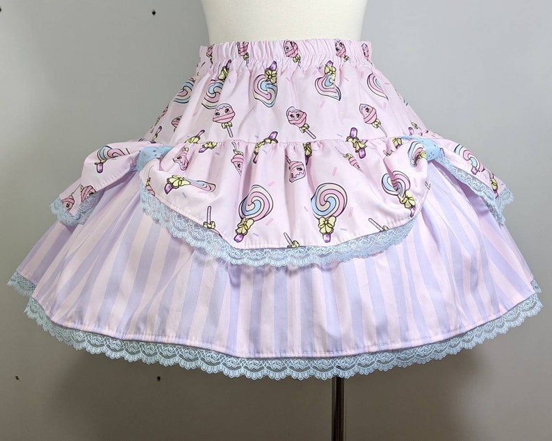 Pink Lollipop Candy Girl Skirt Fairy Kei Sweet Pop Lolita - Etsy