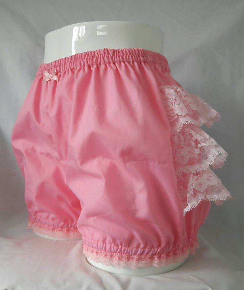 Candy pink micro mini sweet lolita fairy kei bloomers adultsmall to plus size image 1