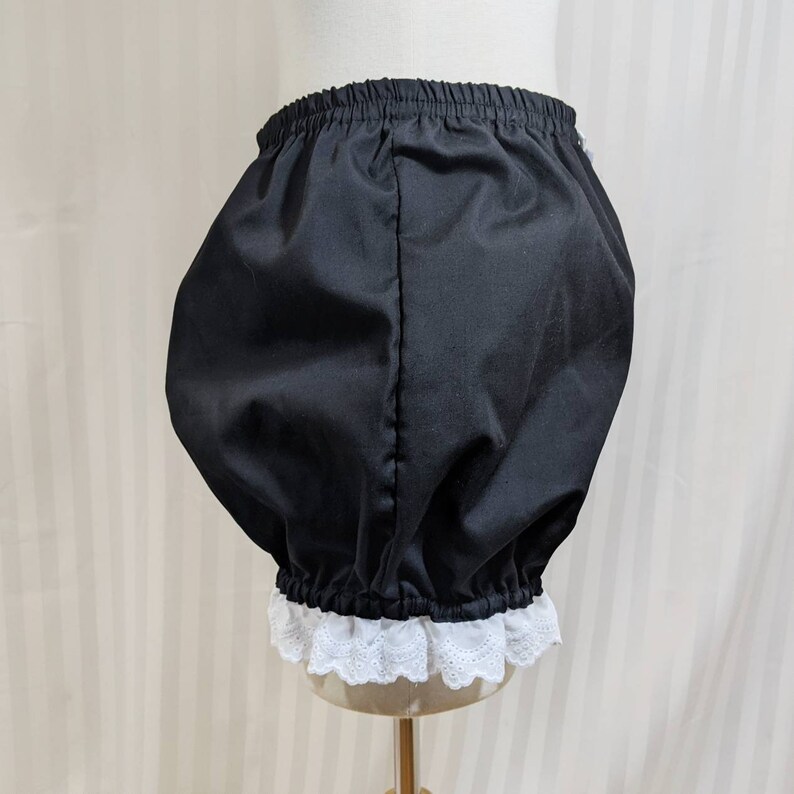 Mini lolita steampunk bloomers with eyelet lace trim shorts adult woman size small to plus size image 4