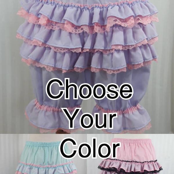 Choisissez votre couleur fantaisie ruffle longueur genou bloomers fée decora pop kei femmes adultes