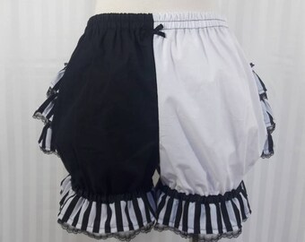 Lolita Bloomers Women Vintage Cosplay Bottoming Pumpkin Striped Shorts