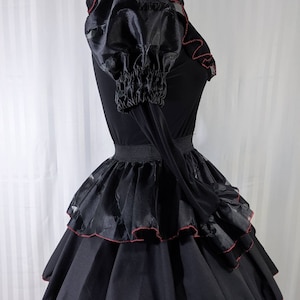 CHOOSE YOUR COLOR vk freakshow halloween costume black clown dress small to plus size image 4
