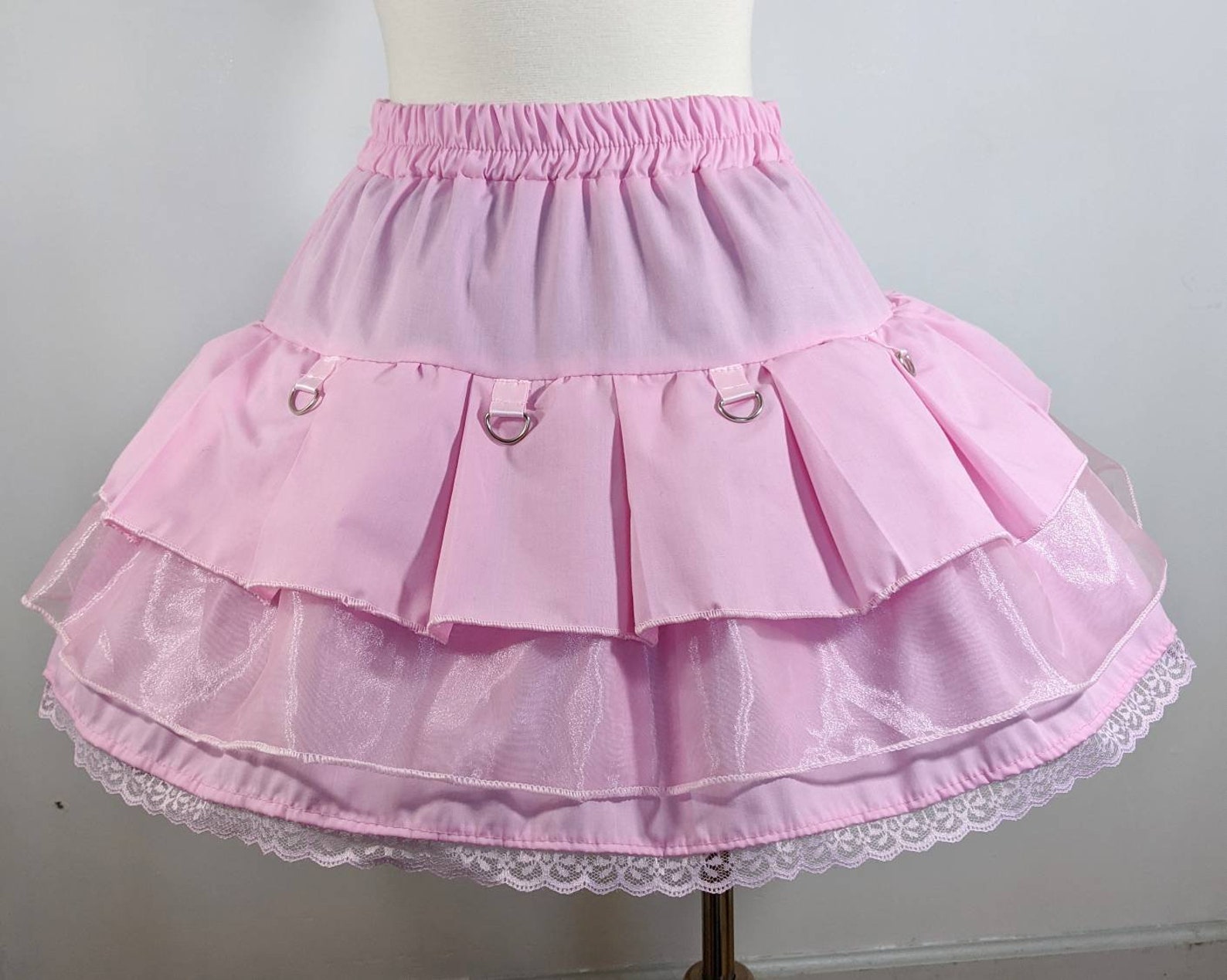 Pastel Goth Fairy Kei Pleated Skirt Visual Kei Goth Adult Etsy