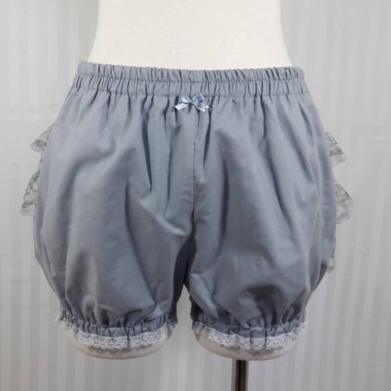 Gray Micro mini bloomers adult women lolita small to plus size image 2