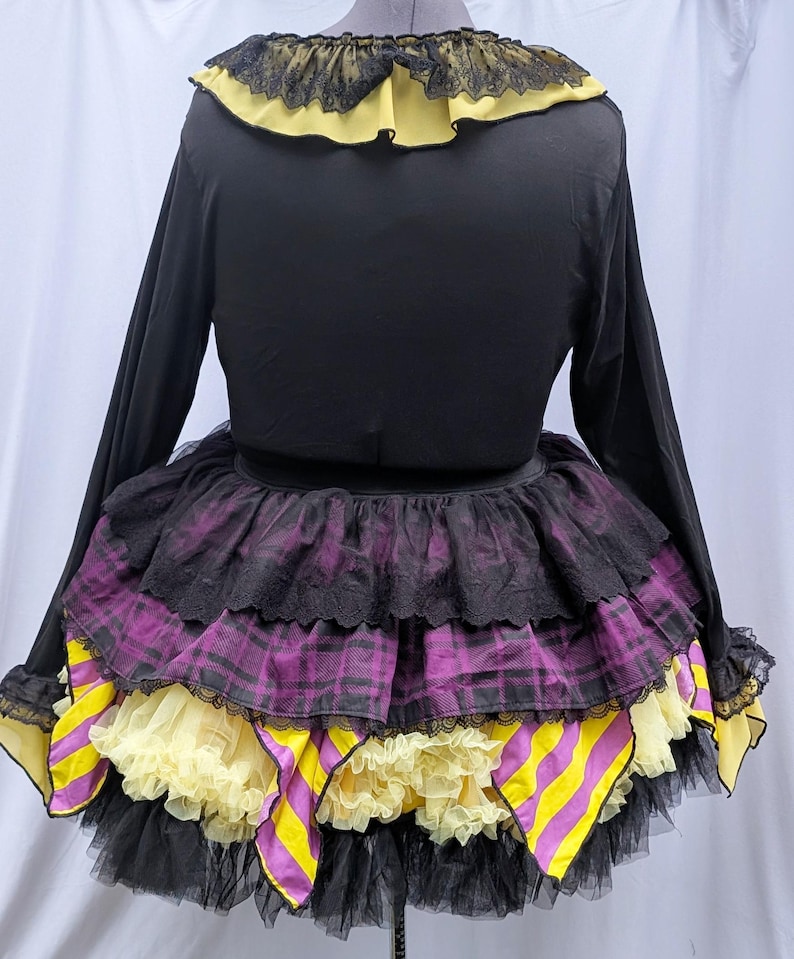 VK Freakshow Harlequin Ring Master Circus Stripe Clown Kei Clowncore ...