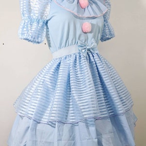 VK Freakshow fairy kei pastell Clown Halloween Kostüm Kleid klein bis plus Größe