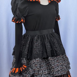 VK Freakshow harlequin Halloween cats clown kei clowncore clown Halloween costume dress with hood