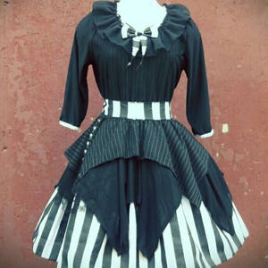 VK Freakshow goth visual kei skeleton Halloween costume dress small to plus size