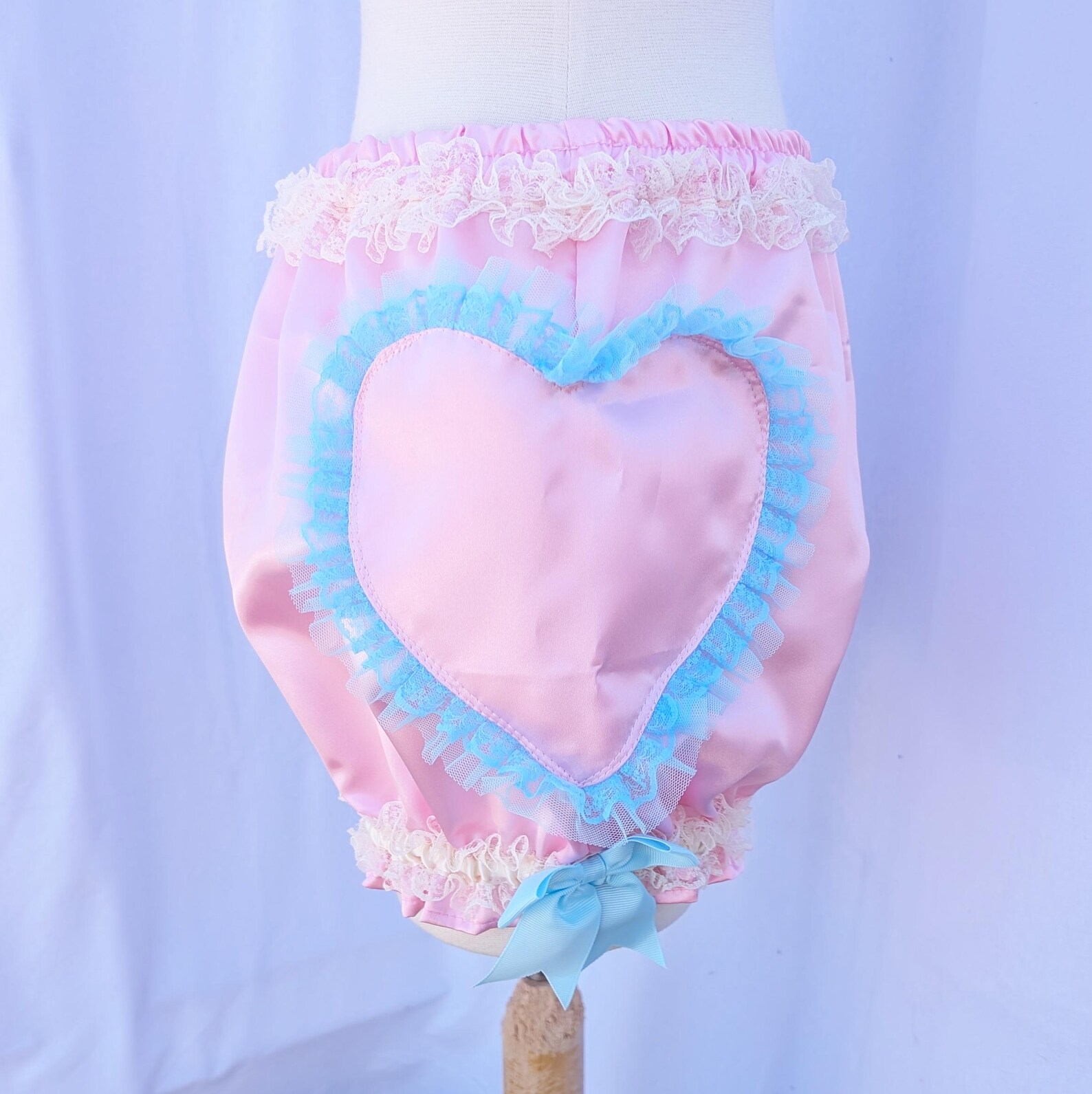 Custom Mini Satin Burlesque Heart Bloomers CHOOSE YOUR COLOR Adult ...