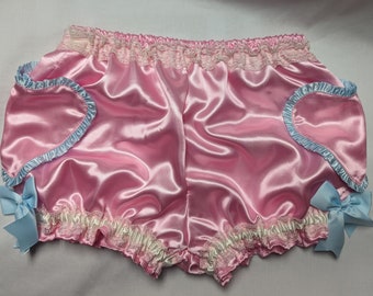 Custom mini satin burlesque heart bloomers CHOOSE YOUR COLOR adult woman