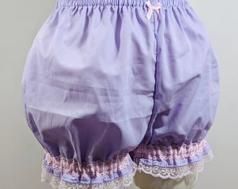 Pantalones cortos estilo pastel gótico: pantalones cortos estilo hada kei kawaii con ribete de encaje