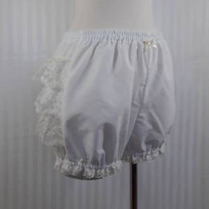 Ivory mini adult bloomers beige cream lolita steampunk gothic victorian small to plus size image 2
