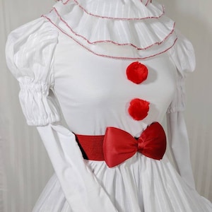 VK Freakshow white clown Halloween costume dress small to plus size