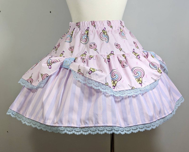 Pink Lollipop Candy Girl Skirt Fairy Kei Sweet Pop Lolita - Etsy