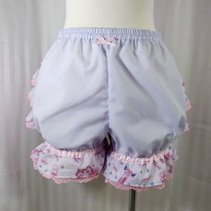 Menhera fancy ruffle short mini bloomers Yami kawaii fairy decora pop kei, adult women, small to plus size image 4