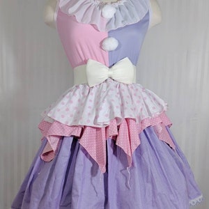 VK Freakshow harlequin fairy kei pastel clown lolita Halloween costume dress small to plus size