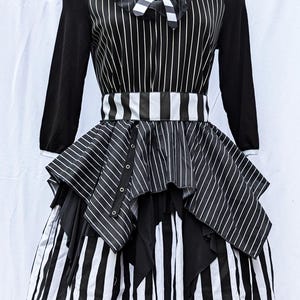Déguisement d'Halloween squelette visual kei gothique VK Freakshow, petite à grande taille
