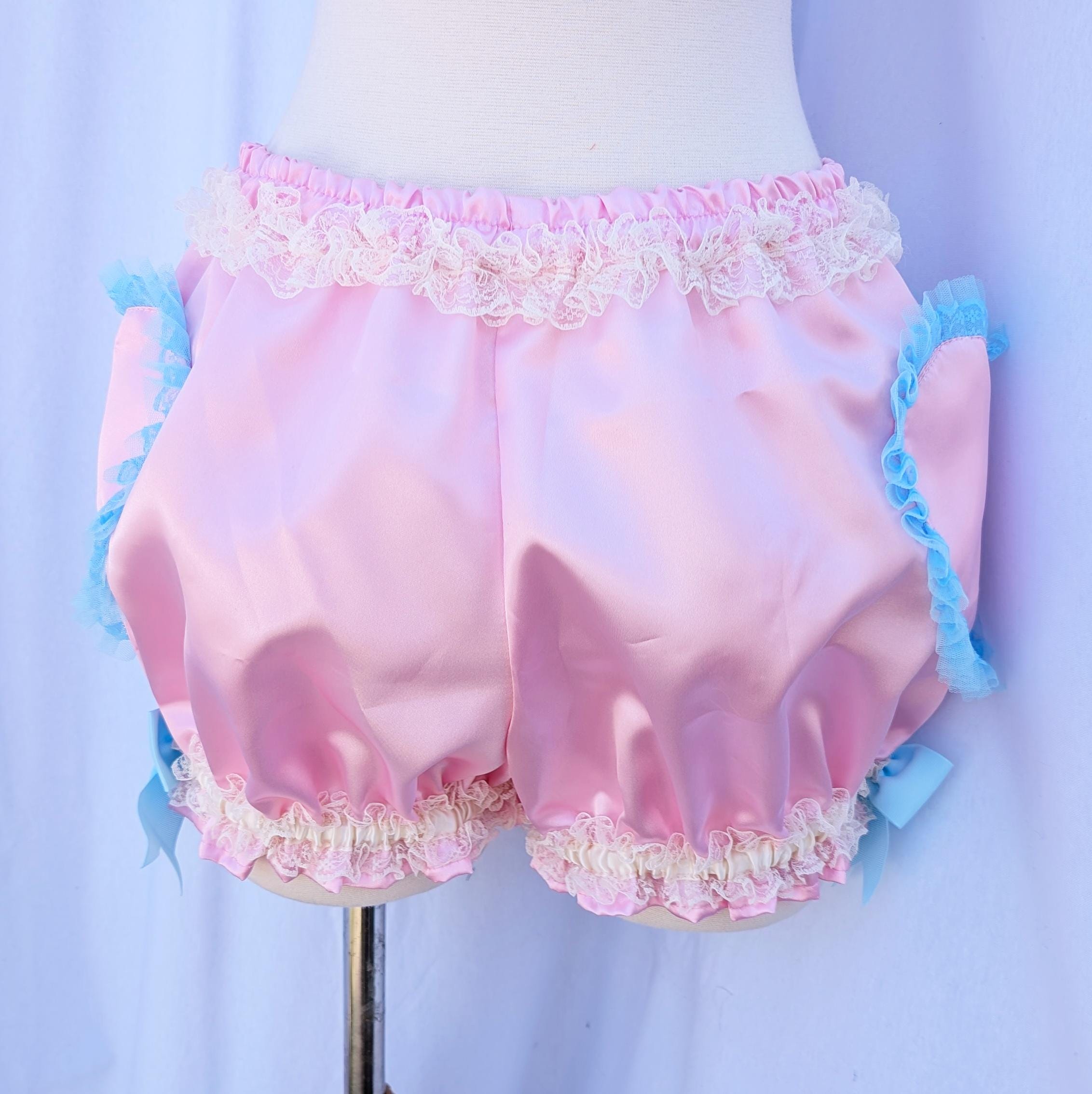 Custom Mini Satin Burlesque Heart Bloomers CHOOSE YOUR COLOR Adult ...