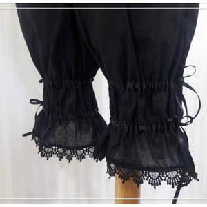 CHOOSE YOUR COLOR adjustable above the knee bloomers lolita adultsmall to plus size image 3