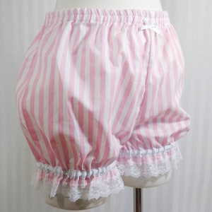 Choose your color striped fairy kei pastel micro mini lolita bloomers adult--small to plus size