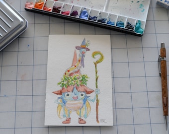 Magic User (original watercolor)