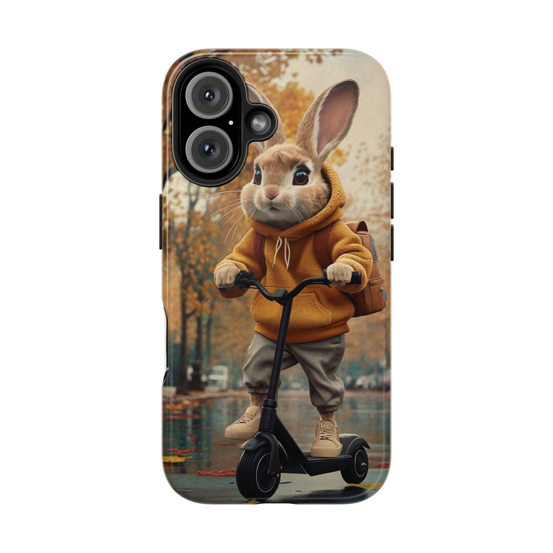 Autumn Phone Case Cute Stylish Rabbit, Rabbit Lover Gift, Fall Phone ...