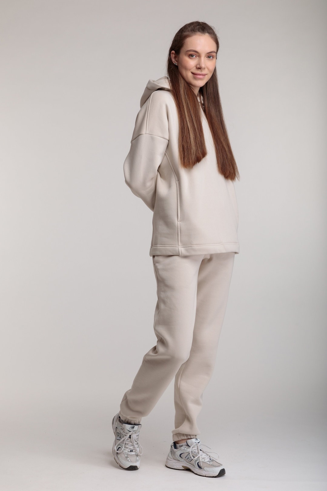 Female Casual Fashion Comfortable Hooded Sports Two-Piece Suit