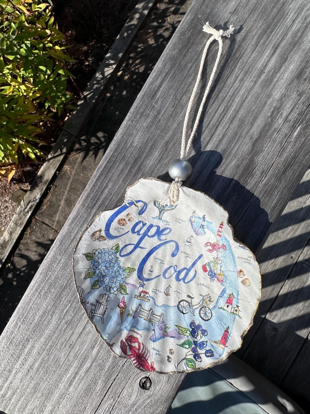 Cape Cod Scallop Shell Christmas Ornament: Coastal Decor - Etsy