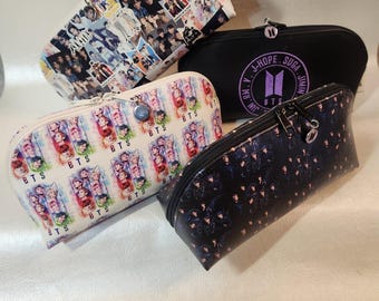 BTS/ARMY Faux Leather (Vinyl) Pouch Sets