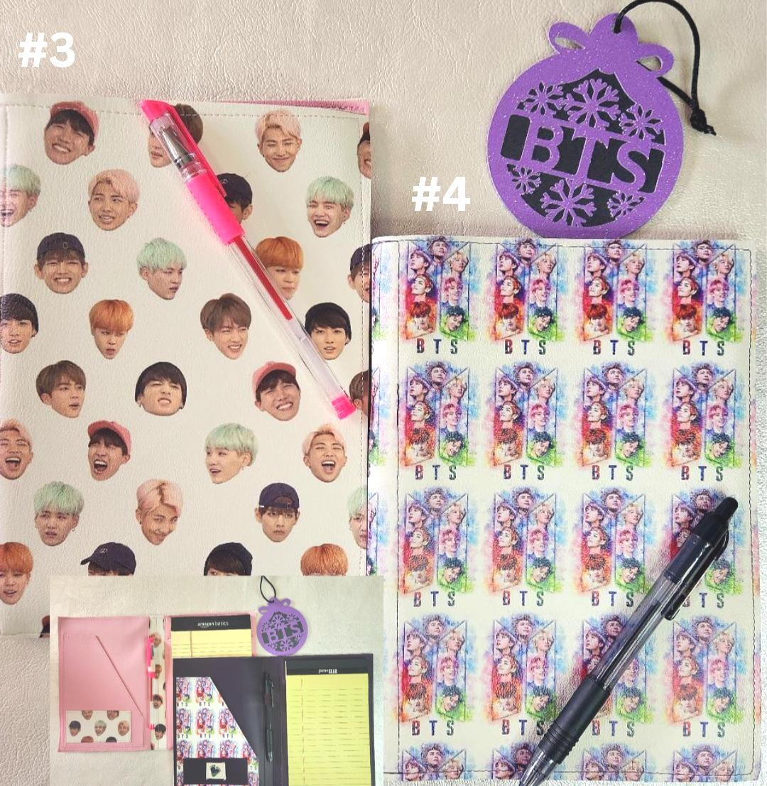 BTS/ARMY Faux Leather Notepad Covers - Etsy